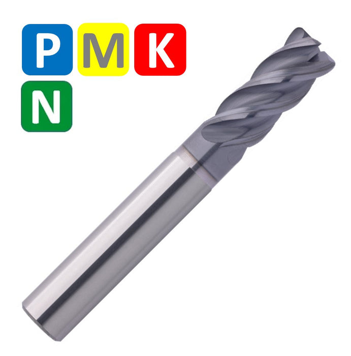 Solid Carbide End Mill 10mm 10R1x22-32x72xD10