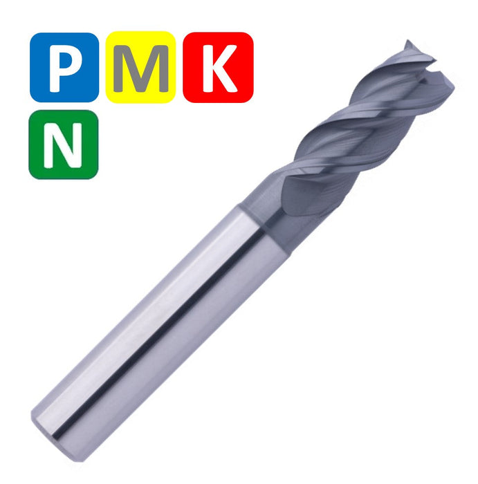 Solid Carbide End Mill 4mm 4C0.1x11-17x57xD6