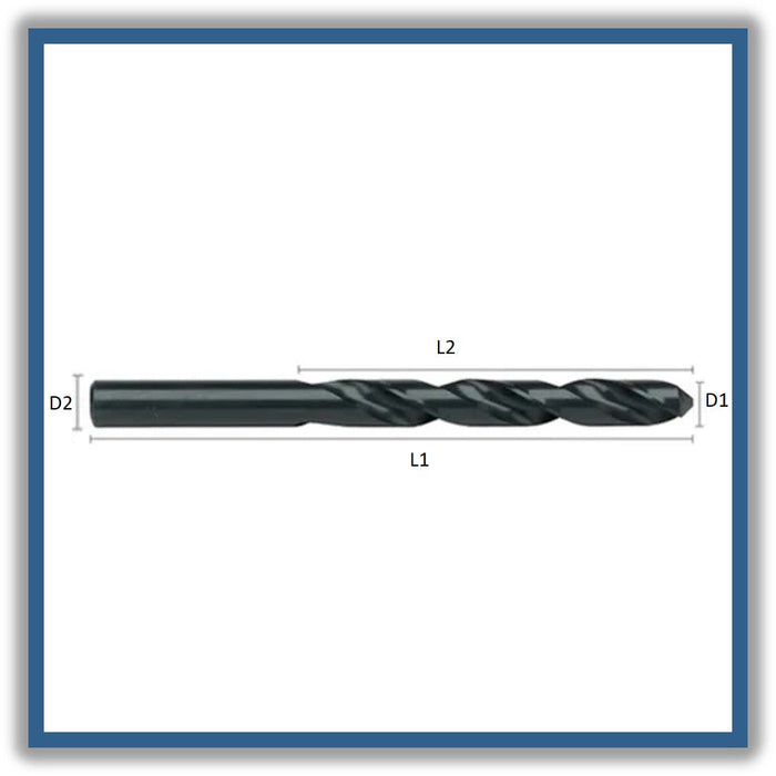 HSS Drill Tip of 118º Helix at 30º DIN338N 6mm 6x57x93xD6