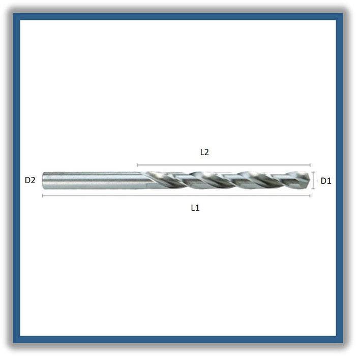 HSS Drill Tip of 118º Helix at 30º DIN338NSP 9.2mm 9.2x81x125xD9.2 (10pcs)