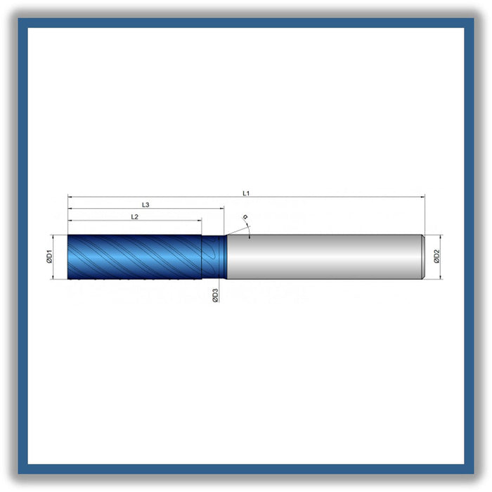 Solid Carbide End Mill 20mm 20x64-72x125xD20