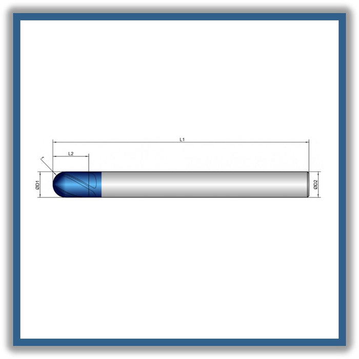 Solid Carbide End Mill 14mm 14R7x18x100xD14