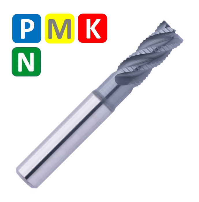 Solid Carbide End Mill 8mm 8C0.2x19-25x63xD8