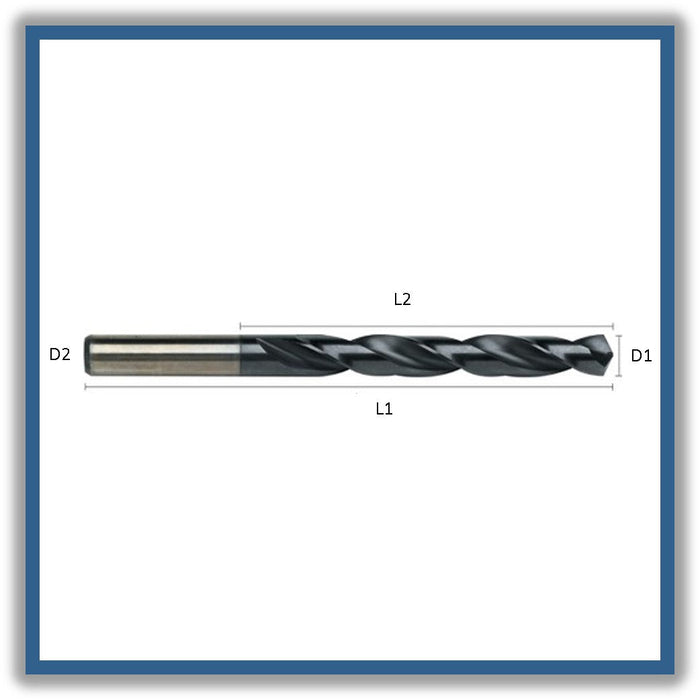 HSSCo Drill Tip of 135º Short series TiAlN coating  3mm 3x33x61xD3