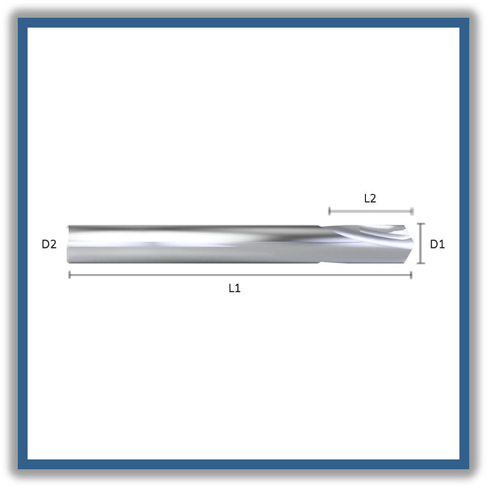 1xD Solid Carbide Centre Drill 120º tip Helix at 30º DIN 6536HA 10mm 10x25-x90xD10