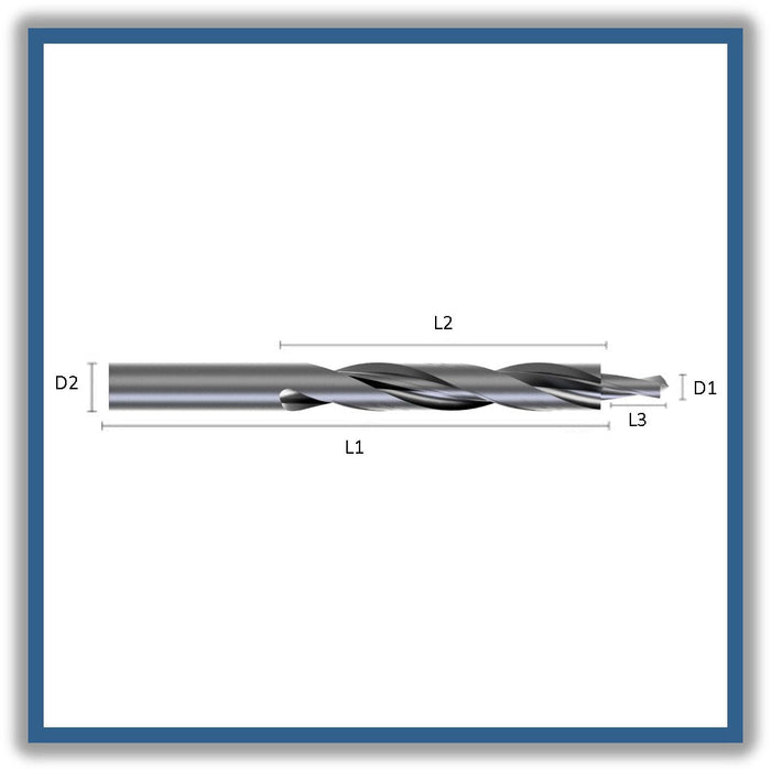 HSS Two-diameter Drill DIN8378 8.5mm 8.5x25.5x94x142xD11 (M-10)