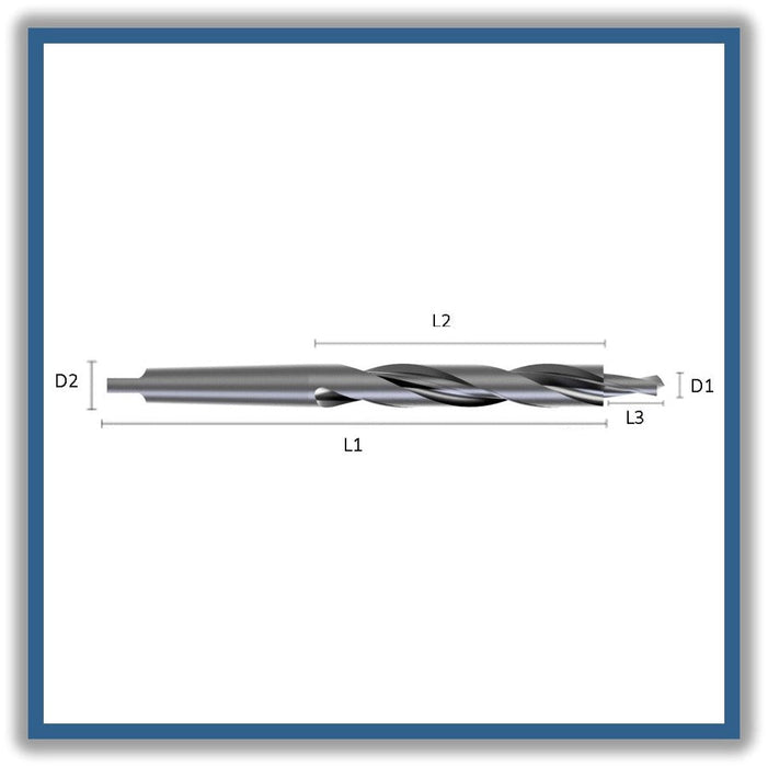 HSS Two-diameter Drill DIN8377 16mm 16x31x160x281xD24 (M-14)