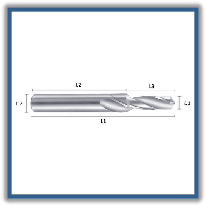 HSSCo Two-diameter Drill 6.8mm 6.8x20x40x84xD9 (M-8)