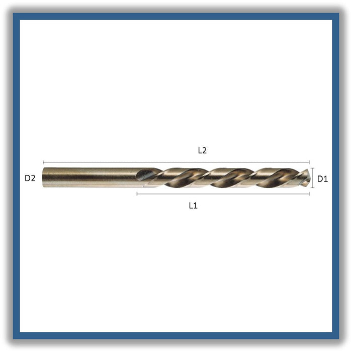 HSSCo Drill Tip of 135º Short series  11/32"x81x125xD11/32" (10pcs)